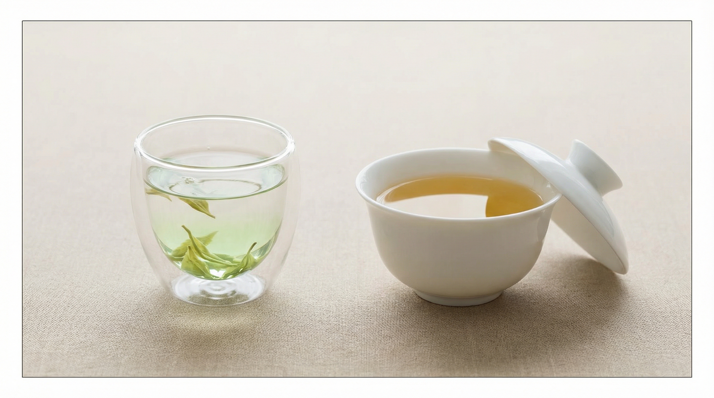 玻璃杯 vs 盖碗